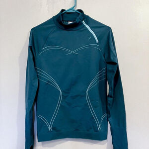 💖✨ GYMSHARK APEX SEAMLESS 1/4 ZIP LONG SLEEVE TOP (MEDIUM)✨💖